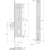 Stremler Assa Abloy Serrure monopoint pêne dormant à bascule 36mm - STREMLER - 2362.36.0