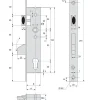 Stremler Assa Abloy Serrure monopoint pêne dormant à bascule et demi-tour 41mm - STREMLER - 2360.41.0