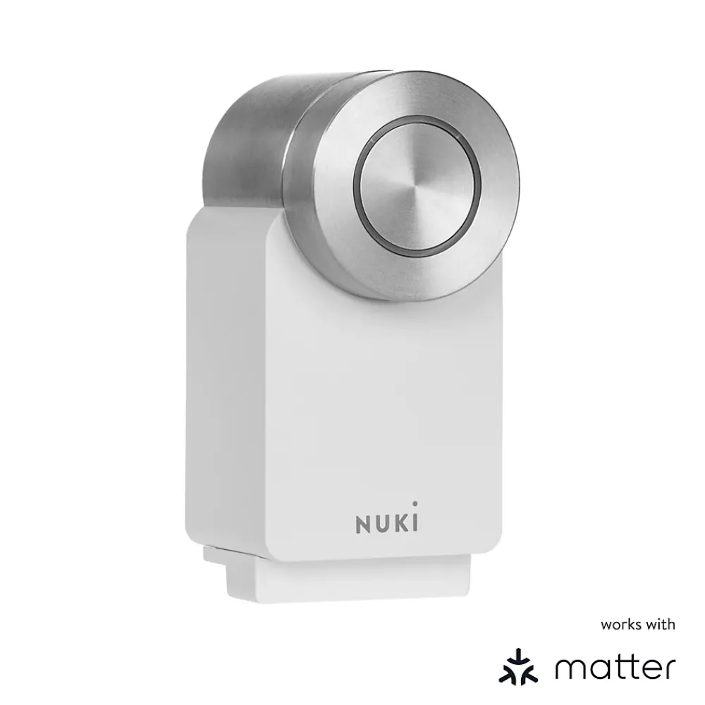 Nuki Serrure Connectée-Serrure Smart Lock 4 ème génération Pro, blanche