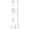 Stremler Assa Abloy Loquet, Targette Et Moraillon De Porte-Serrure 3 points TF3 à pêne crochet et pêne dormant de coffre 45mm têtières en U 24x6mm - STREMLER - 6470.45.0B