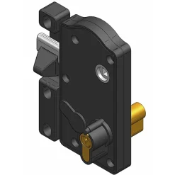 Afbat Accessoire Pour Volet, Fenêtre Et Portail-Serrure portail SRP01 noire pvc