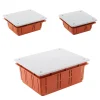 Zenitech Boîte De Dérivation-Set de 3 boîtes de dérivation à encastrer -