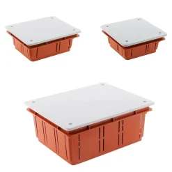 Zenitech Boîte De Dérivation-Set de 3 boîtes de dérivation à encastrer -