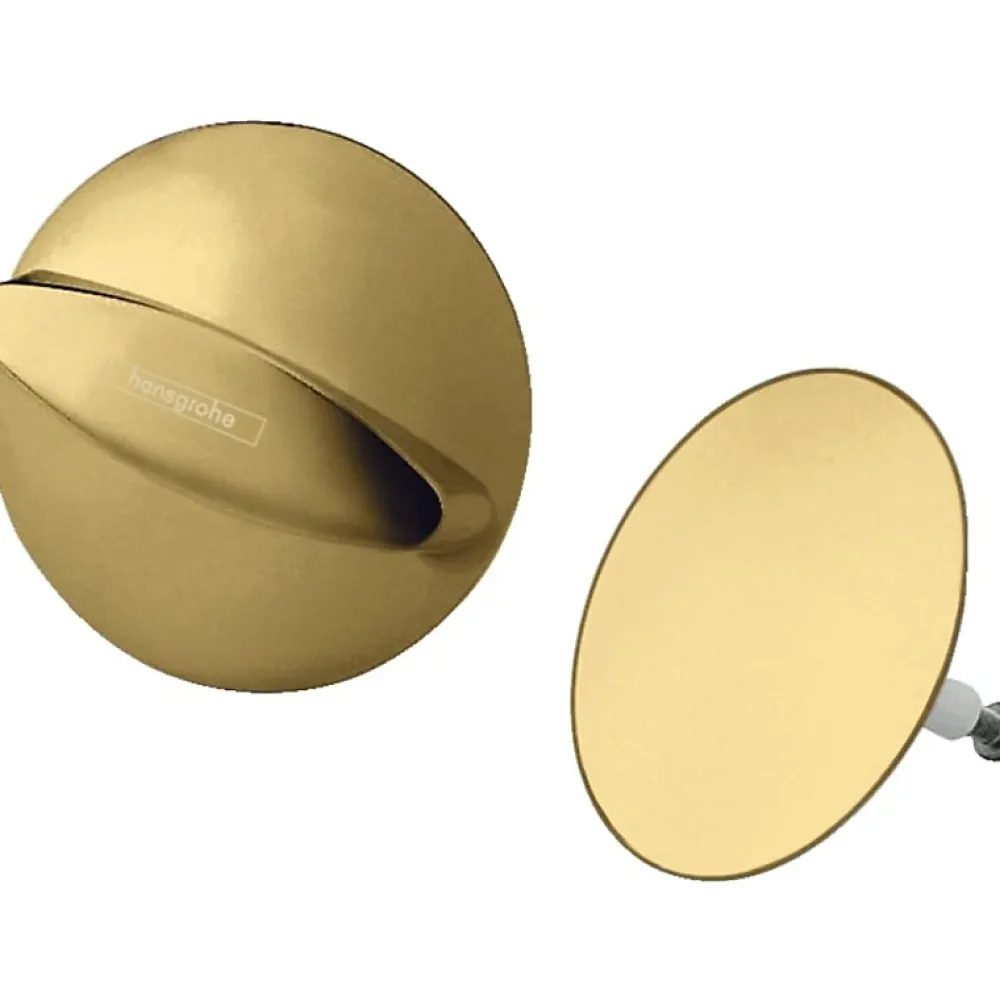 Hansgrohe Set de finition vidage baignoire Flexaplus aspect doré poli
