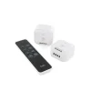 Dio Connected Home Routeur Et Extension Wifi-Set de 2 modules pour volets + télécommande - 500W - DiO