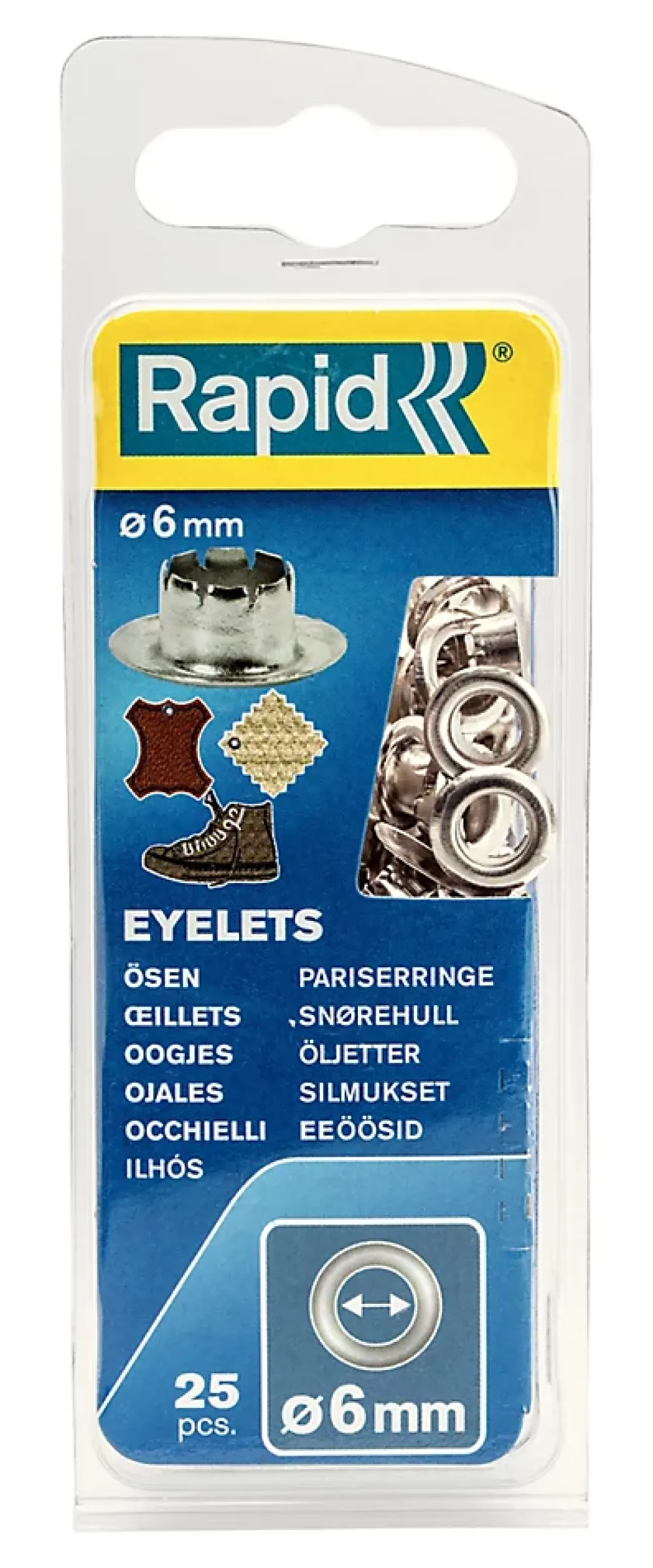 Rapid Rivet-Set de 25 pièces oeillets Ø6mm