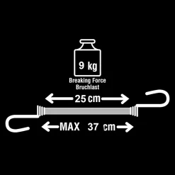 Master Lock Set de 4 tendeurs 25mm x 4mm