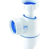 Nicoll Siphon bi-matière - - Easyphon avec joints intégrés - Réglable en hauteur - Sortie J.C. 40 mm