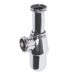 Wirquin Siphon à compression chromé ø32 mm Flomasta