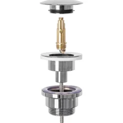Rea Siphon de lavabo + bonde Clic-Clac Chrome