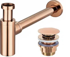 Rea Evacuation De Baignoire-Siphon de lavabo + bonde Rose Gold