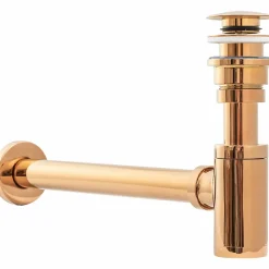Rea Evacuation De Baignoire-Siphon de lavabo + bonde Rose Gold