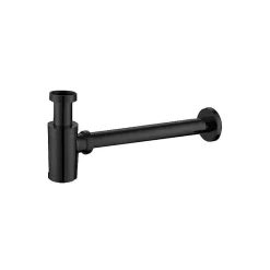 Luxury Bain Evacuation De Lavabo-Vasque-Siphon de lavabo design universel 1 1/4 x 32mm,Syphon Réglable, Anti Odeur (Noir) LuxuryBain