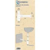 Rousseau Siphon de lavabo réglable laiton 70mm