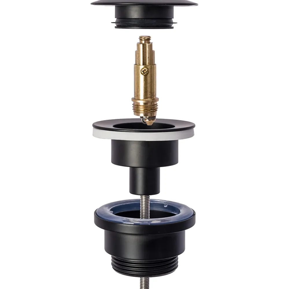 Rea Evacuation De Baignoire-Siphon De Lavabo Universel Clic-Clac Black