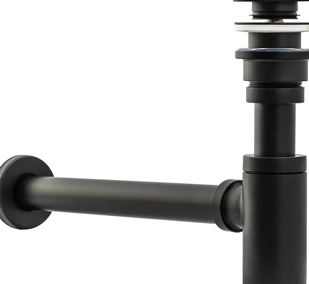 Rea Evacuation De Baignoire-Siphon De Lavabo Universel Clic-Clac Black