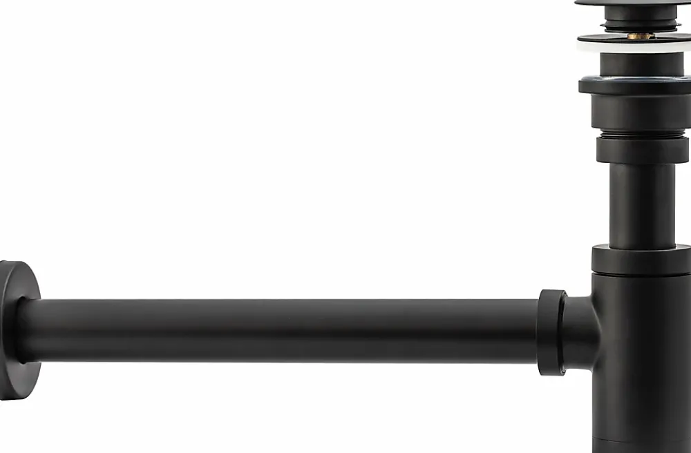 Rea Evacuation De Baignoire-Siphon De Lavabo Universel Clic-Clac Black