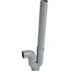 Wirquin Evacuation D'Évier-Siphon de machine à laver PVC - SP5001 - Sortie horizontale - Gris