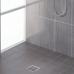 Wirquin Siphon de sol à maçonner pour douche à l'italienne 10x10cm