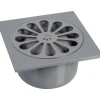 Grandsire Evacuation De Douche-Siphon de sol PVC gris - 100 x 100 mm -