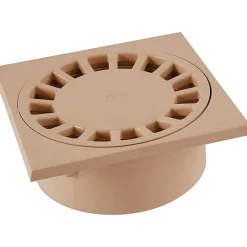 Nicoll Evacuation De Baignoire-Siphon de sol PVC sable - 150 x 150 mm -
