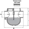 Pipe Wc-Siphon disconnecteur diamètre 100