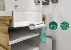 Valentin Evacuation D'Évier|Siphon Pour Évier-Siphon en filet de pêche recyclé à 92 % réglable de 48 à 103 mm