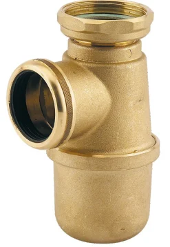 Valentin Siphon evier non réglable sortie D40 laiton brut - - 36620000900