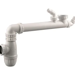 Valentin Evacuation D'Évier-Siphon gain de place 1 bac - Diamètre 40 mm