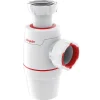 Wirquin Evacuation De Lavabo-Vasque|Siphon Pour Lavabo-Siphon lavabo Néo ø 32 mm blanc et rouge