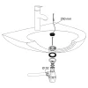 Wirquin Evacuation De Lavabo-Vasque|Bonde Pour Lavabo-Siphon réglable blanc 32mm et bonde à bouchon