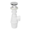Wirquin Evacuation De Lavabo-Vasque|Bonde Pour Lavabo-Siphon réglable blanc 32mm et bonde