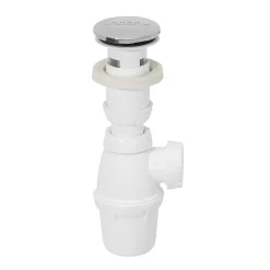 Wirquin Evacuation De Lavabo-Vasque|Bonde Pour Lavabo-Siphon réglable blanc 32mm et bonde