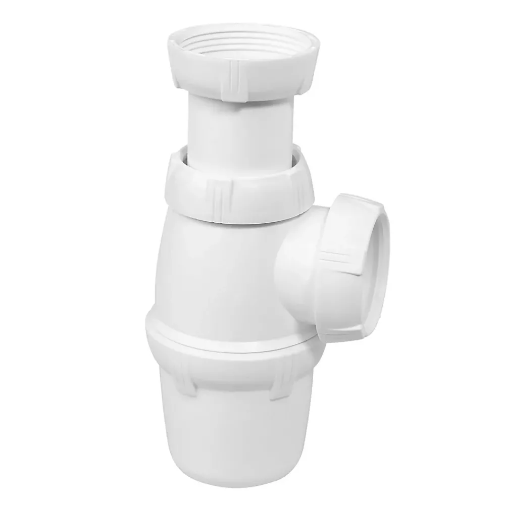 Wirquin Siphon réglable évier 1 bac blanc 40mm