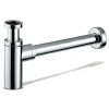 Pipe Wc-Siphon rond MIN avec finition chromée brillante en laiton Kibath