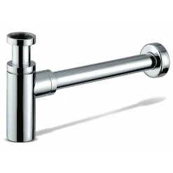 Pipe Wc-Siphon rond MIN avec finition chromée brillante en laiton Kibath
