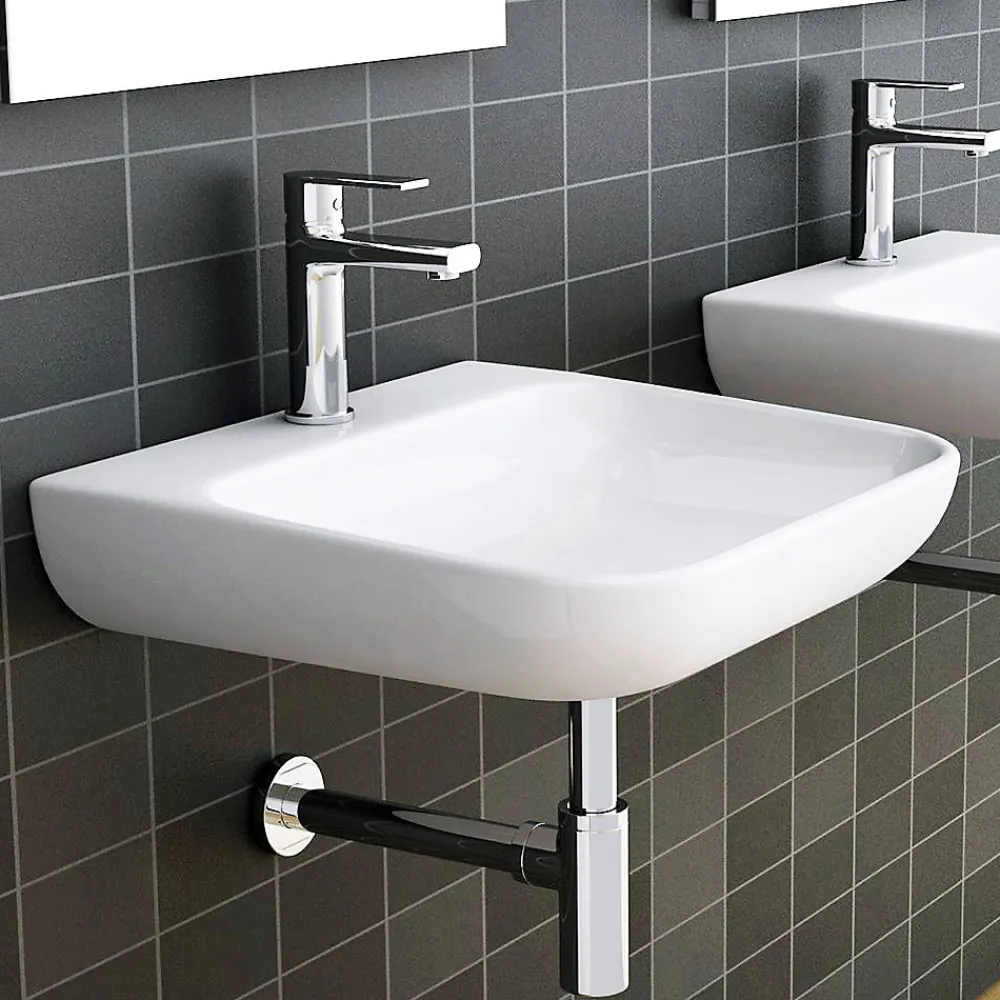 Pipe Wc-Siphon rond MIN avec finition chromée brillante en laiton Kibath