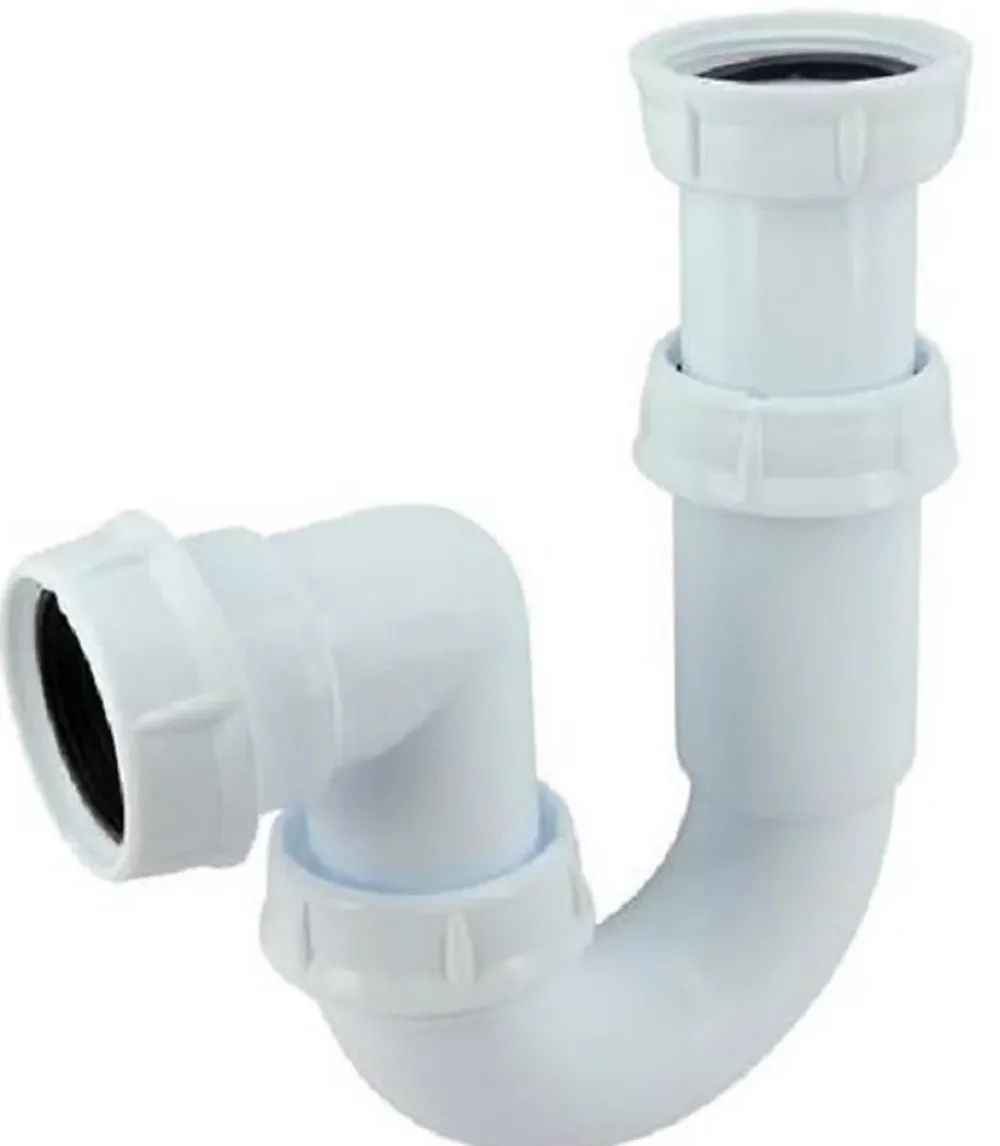 Nicoll Evacuation D'Évier-Siphon tube articulé pour évier - Diamètre 40 mm - Réglable et Orientable