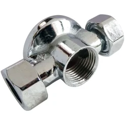 Somatherm for you - Applique murale double nue avec écrou pour collet battu diam 14 - F1/2