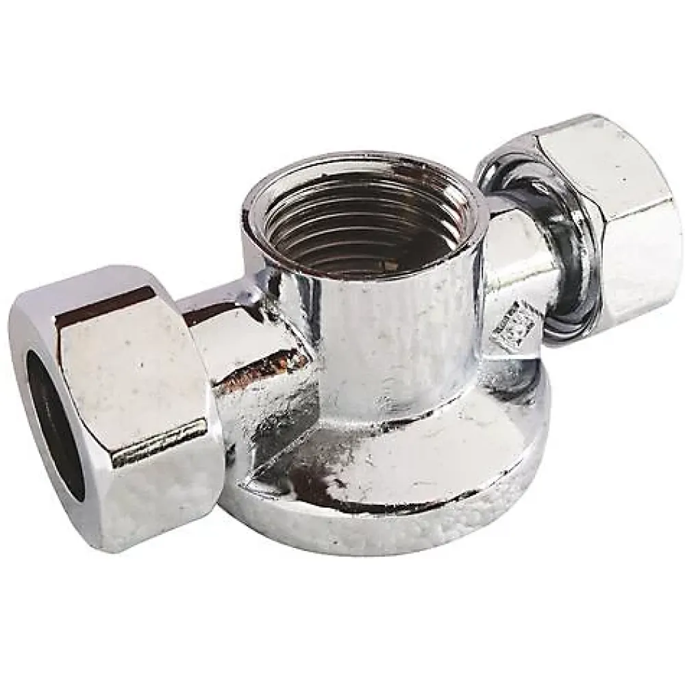 Somatherm for you - Applique murale double nue avec écrou pour collet battu diam 12 - F1/2