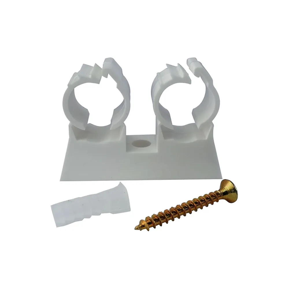Somatherm for you Collier De Serrage-- Attache de fixation double pour tube diam 20 (x10)