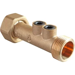 Somatherm for you - Clapet antipollution double purge NF - Ecrou 20/27/Mâle 20/27 - LG. 78 mm
