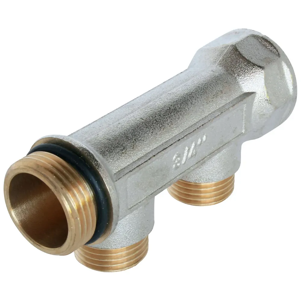 Somatherm for you - Collecteur de distribution 2 sorties à portée plate easy lock m1/2