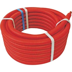 Somatherm for you - Couronne de tube PER gainé rouge diam 16 - longueur 15m
