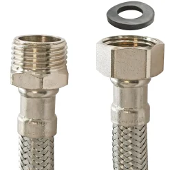 Somatherm for you - Flexible sanitaire - Raccord mâle 1/2 écrou tournant 1/2 - 1000mm - DN10