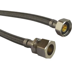 Somatherm for you Flexible Robinetterie-- Flexible sanitaire - Raccord bicone tube cuivre diam 14 - Femelle 3/4 L: 500mm DN10