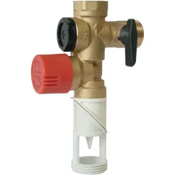 Somatherm for you Groupe De Sécurité Pour Chauffe-Eau-- Groupe double sécurité inox orientable + raccord diélectrique pour eau agressive