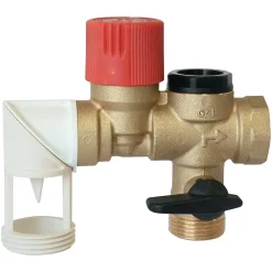 Somatherm for you Groupe De Sécurité Pour Chauffe-Eau-- Groupe double sécurité inox orientable + raccord diélectrique pour eau agressive