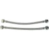 Somatherm for you Flexible Robinetterie-- Lot de 2 flexibles sanitaires - Raccord 2 écrous tournants 1/2 - 500mm DN8