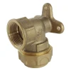 Somatherm for you Tube Et Raccord Pehd-- Raccord laiton coudé applique murale Serrage Extérieur pour tube PE diam 25 - F3/4